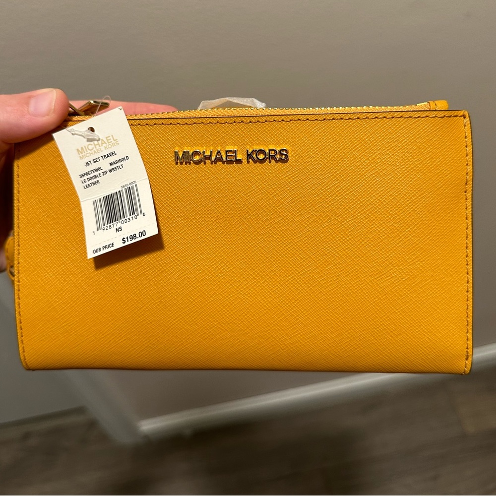 Brand New w/ tags MK Wallet - Marigold